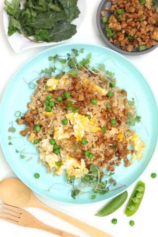 Fried rice on a plate