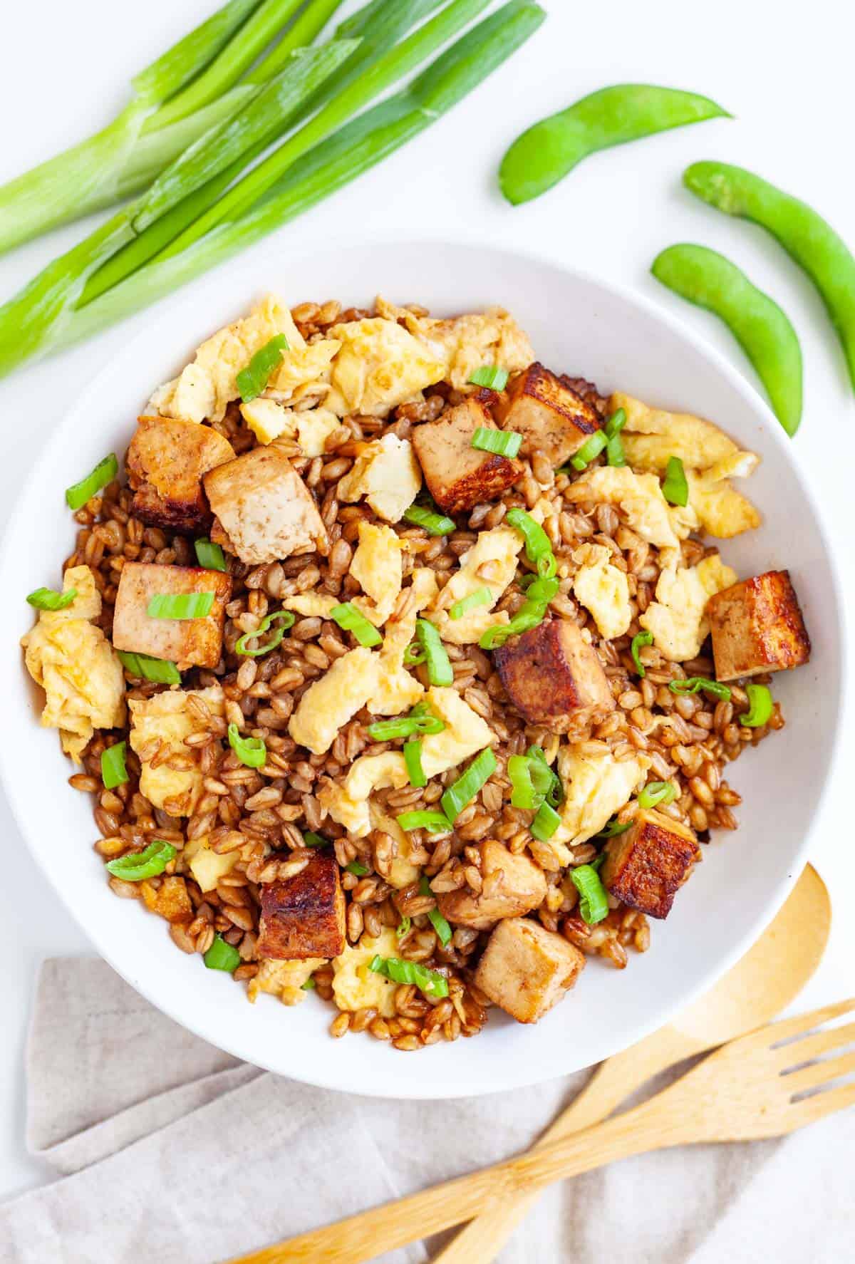 Barley and Egg Fried Rice - Kitchen Skip