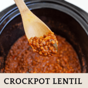 Lentil Sloppy Joes in a Crockpot