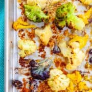 sheet-pan frozen cauliflower