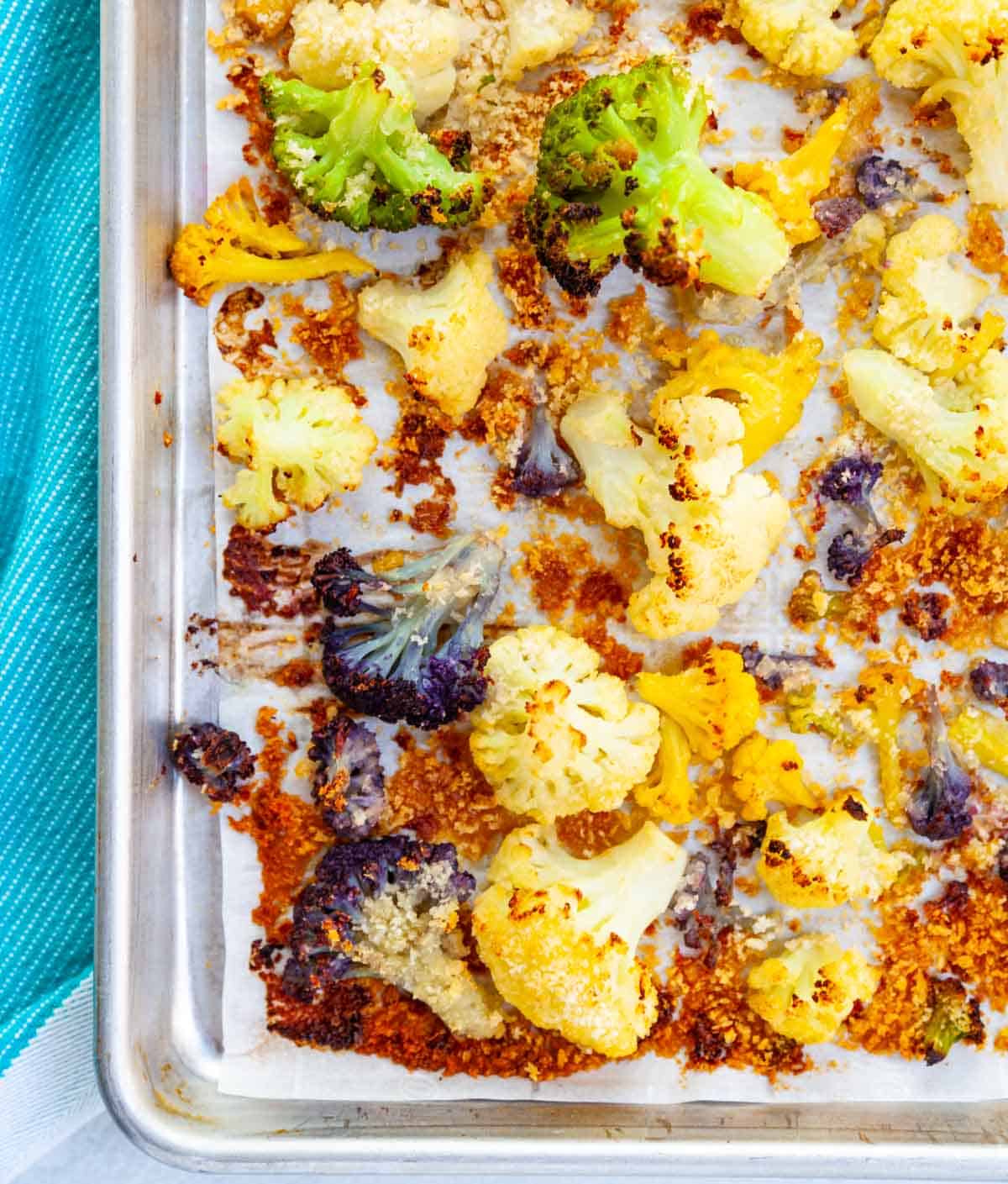 sheet-pan frozen cauliflower