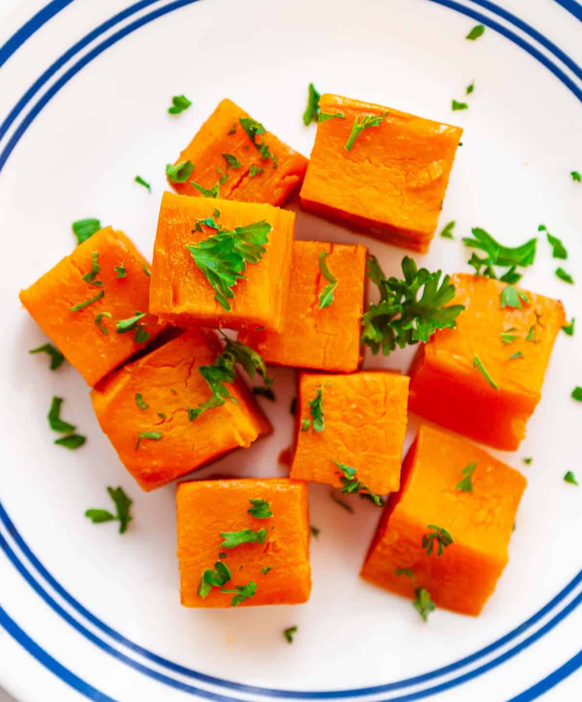 Instant Pot Cubed Sweet Potatoes - Savas Kitchen